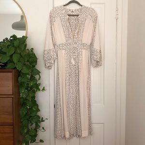 White/cream boho dress